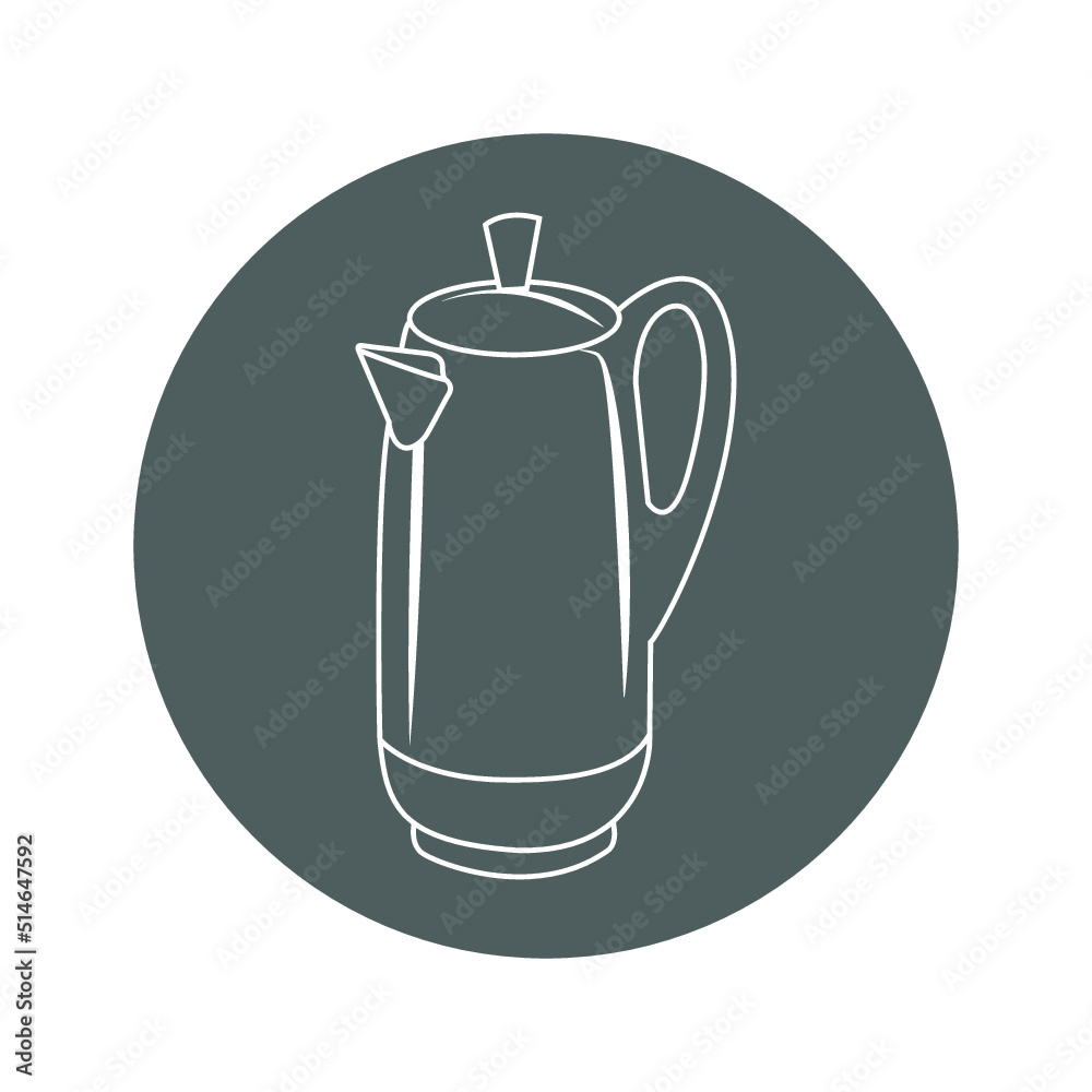 Obraz premium Coffee, italian, maker, percolator icon