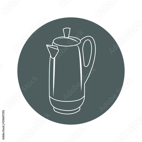 Coffee, italian, maker, percolator icon