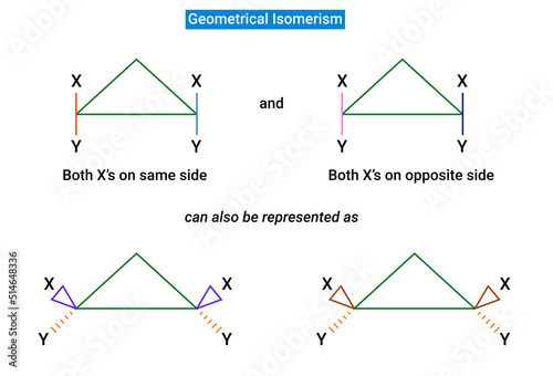 Geometrical isomerism due to Cyclic structure photo