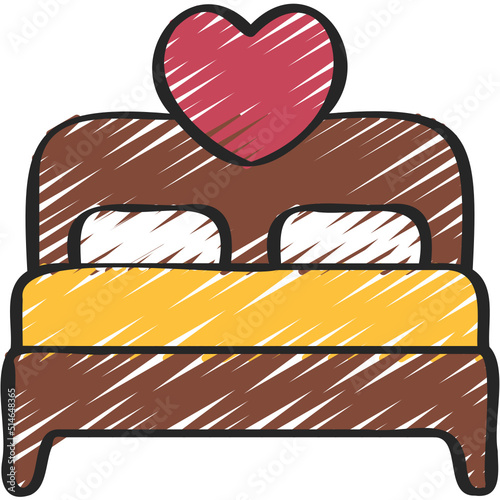 Honeymoon Bed Icon