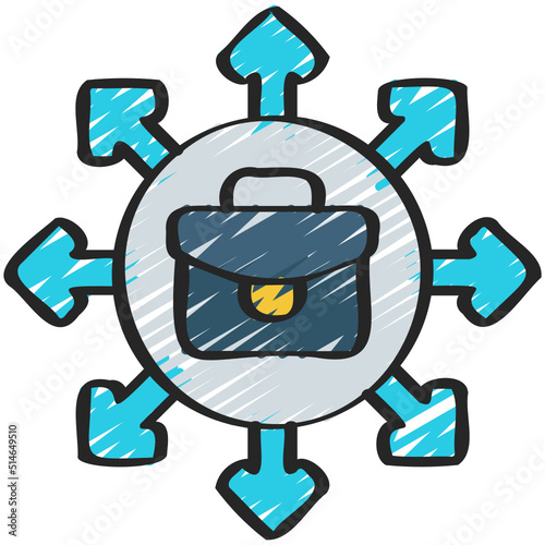 Outsourcing Work Icon