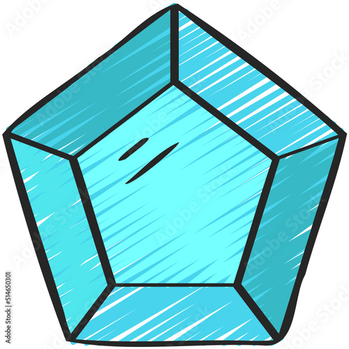 Pentagon Gemstone Icon