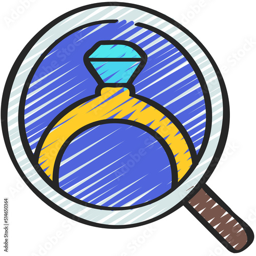 Diamond Ring Search Icon