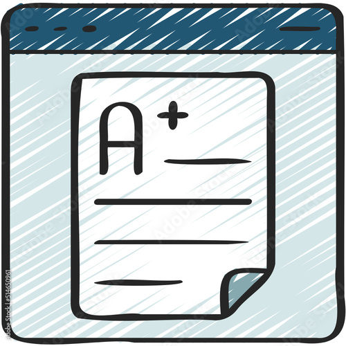 Graded Online Work Icon