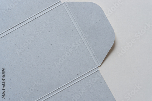 cardboard folder flattened out