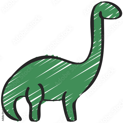 Brachiosaurus Dinosaur Icon