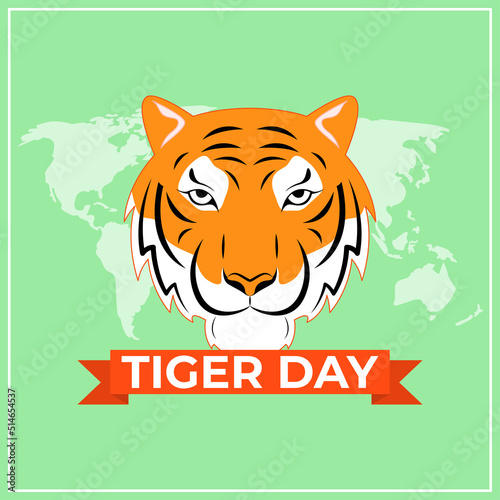Vector illustration for International Tiger Day © NAVIN