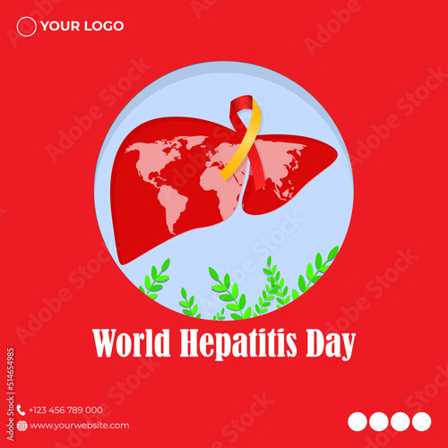Vector illustration for World Hepatitis Day