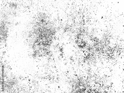 Vintage old dust scratched grunge texture on isolated black backgroundWhite vintage dust scratched background, distressed old text.Black grunge texture. Place over any object create black dirty.