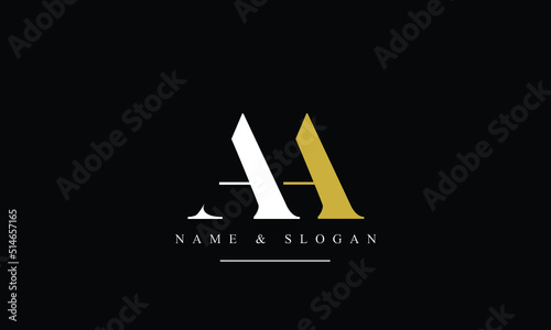 AA, A abstract letters logo monogram