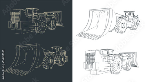 Heavy loader illustration