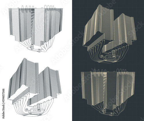 Tower type CPU cooler
