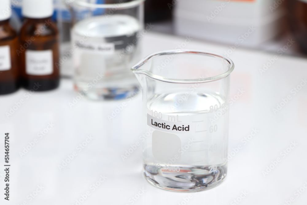 Lactic Acid is a chemical ingredient in beauty product Lactic Acid is a chemical ingredient in beauty product