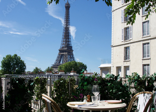 Print op canvas Eiffel tower, , Beauty f Paris, détails