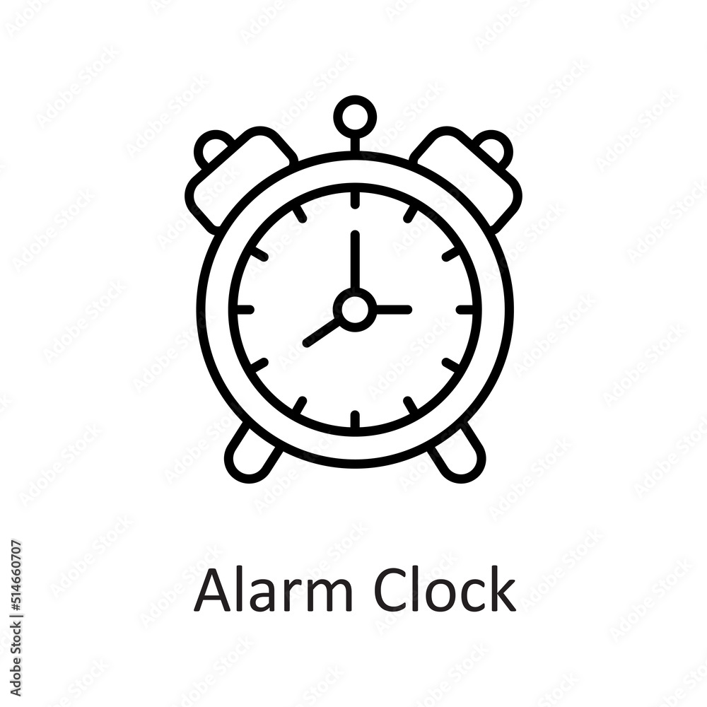 Alarm Clock vector filled outline Icon Design illustration on White background. EPS 10 File Alarm Clock vector filled outline Icon Design illustration on White background. EPS 10 File