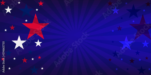 BLUE background with stars.vector illustration