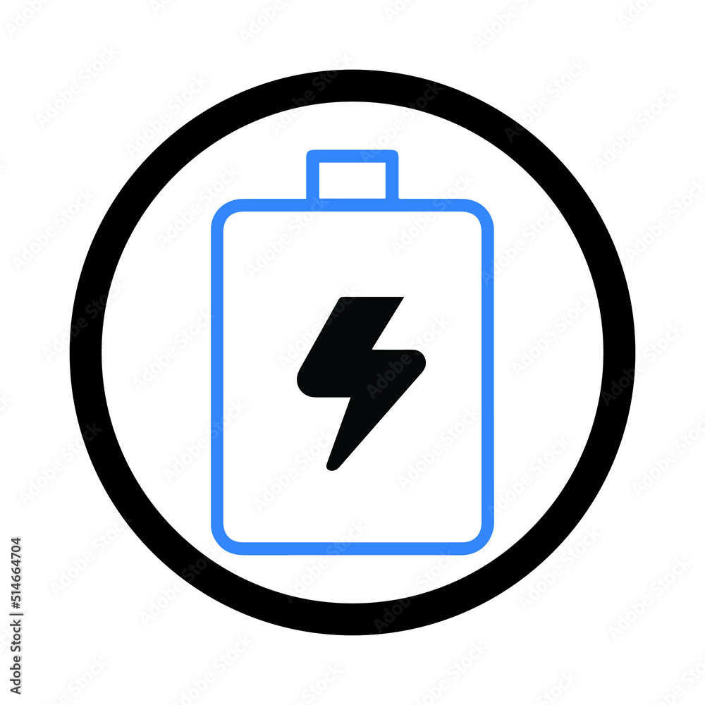 Mobile phone battery sign icon Mobile phone battery sign icon