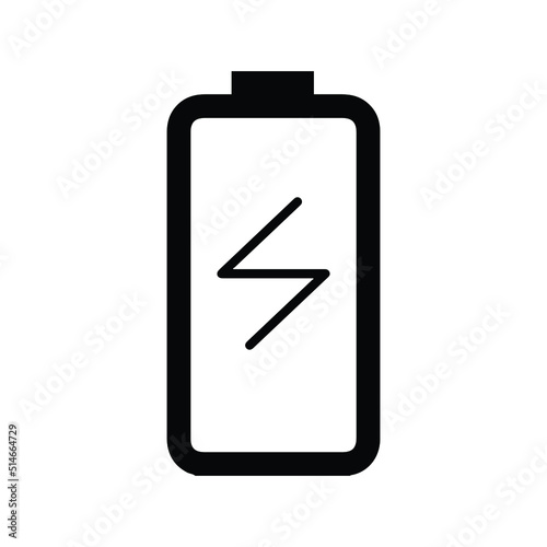 Mobile phone battery sign icon