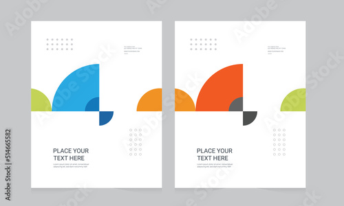 Cover design for annual report and business catalog, magazine, flyer or booklet. Brochure template layout. A4 cover vector EPS-10