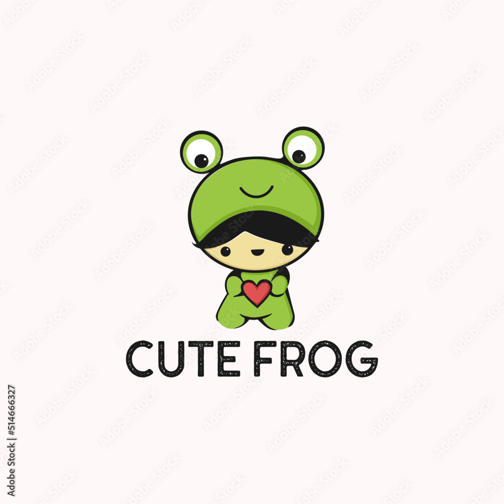 Cute Frog Logo Playful Design Cute Frog Logo Playful Design