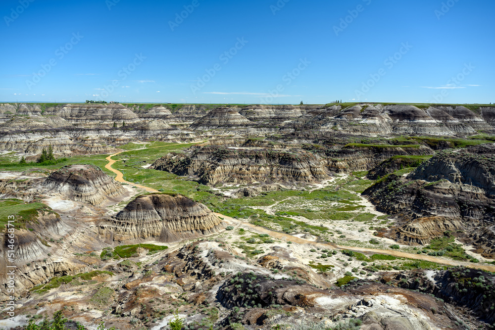 Horseshoe Canyon in the Canadian Badlands, Drumheller, Alberta, Canada