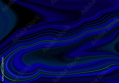 Fototapeta Naklejka Na Ścianę i Meble -  Curva irregular azul sobre fondo negro