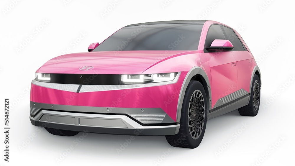 Chicago. USA. June 7, 2022. Hyundai Ioniq 5 2022. Ultra progressive ...