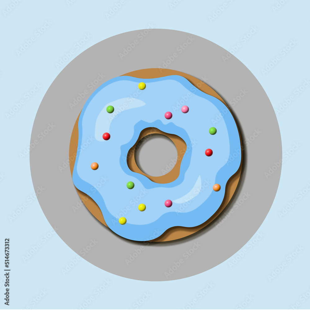 plate with donuts and spoon