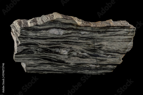 polished mylonite schist rock photo