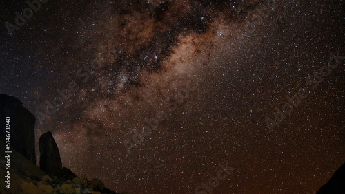 Milchstraße am Nachthimmel in Namibia photo
