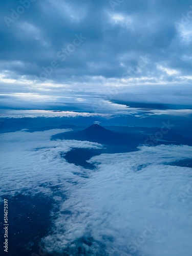 clouds over the sea