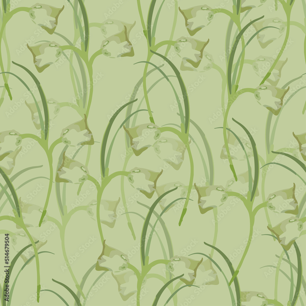 seamless green grass pattern background , greeting card or fabric seamless green grass pattern background , greeting card or fabric