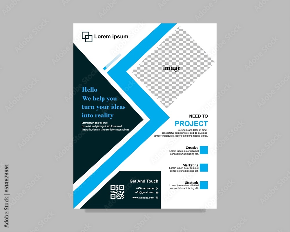 Corporate Flyer design vector template 