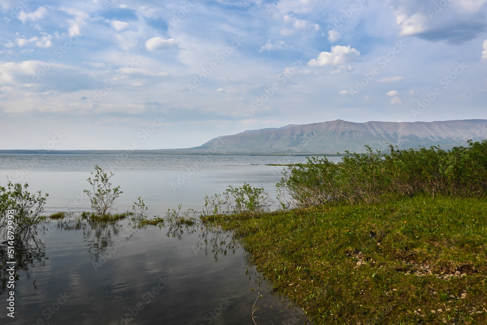 Putorana Plateau, a mountain lake.