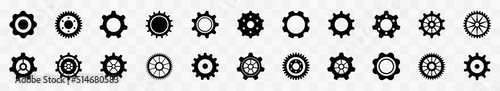 Set of gears icons. Set of different gear icon. Setting gears icon, cogwheel group. Collection gear wheel sign. Cogwheel. Vector illustration