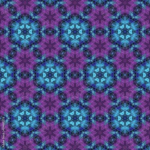 Purple & blue Victorian Backaround pattern 