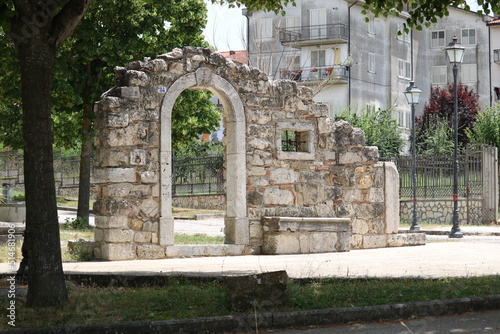 Ancient Wall in Lioni, Avellino, Italy 