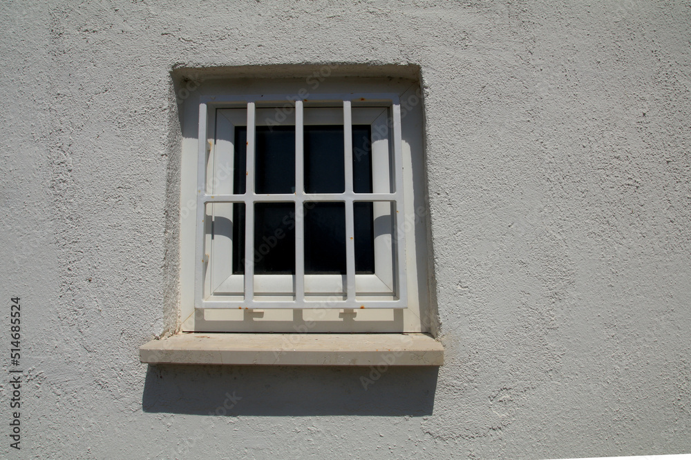 Fototapeta premium Bars on the windows like in a prison