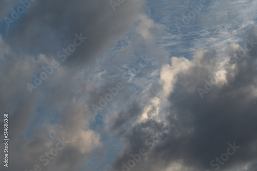 clouds in the blue sky