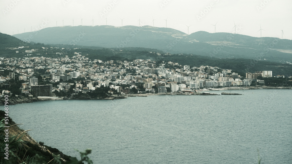City along Mediterranean sea coast
