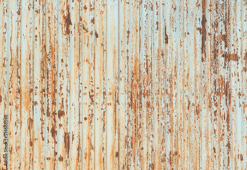 Rusty corrugated metal texture background