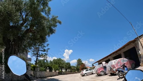 Scooter riding on vacation in Zakynthos Greece