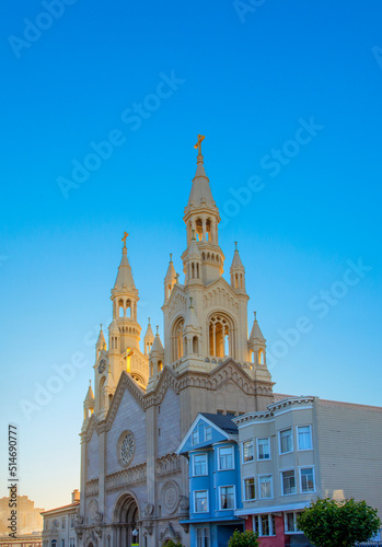Saint peter and Paul church at Washington square in San Francisco