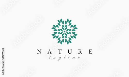 Nature logo design template for branding and business identity.