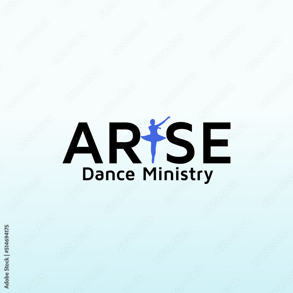 Dance Ministry vector logo design Dance Ministry vector logo design