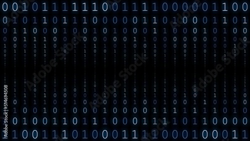 Characters on the monitor