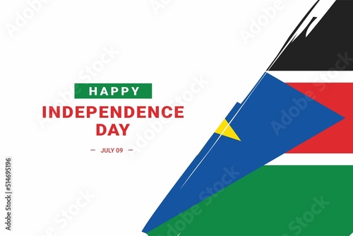 South Sudan Independence Day. Vector Illustration. The illustration is suitable for banners, flyers, stickers, cards, etc.