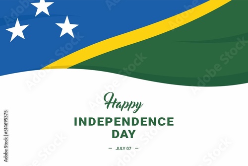 Free Download Solomon Islands Independence Day. Vector Illustration. The illustration is suitable for banners, flyers, stickers, cards, etc. - GFXLoad