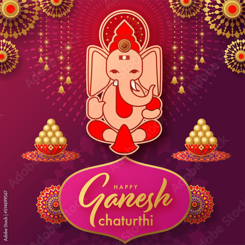 Happy Ganesh Chaturthi greetings festival