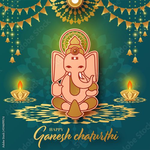 Happy Ganesh Chaturthi greetings festival